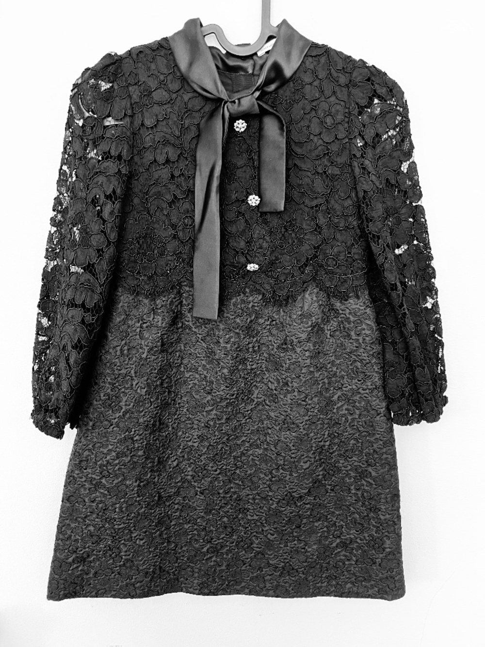 Dolce & Gabbana Girls Black Lace Dress